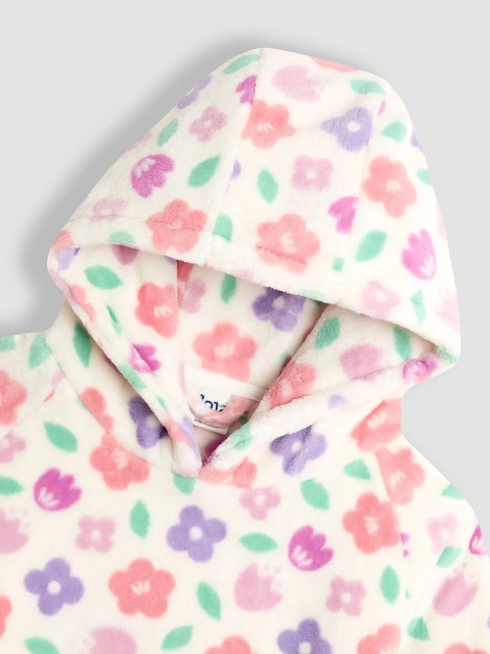 Roze bloemen - JoJo Maman Bébé Cosy Hooded Blanket