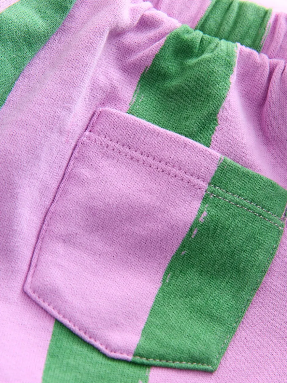 Roze gestreepte eenhoorn - Set van sweatshirt en joggingbroek met rechte wijde pijpen (3mnd -7jr)