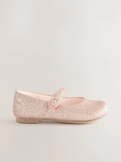 Roze glitter - Mary Jane gelegenheidsschoenen voor bloemenmeisjes