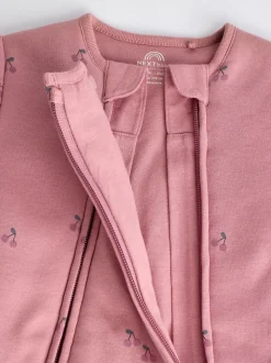 Roze kers - 2.5 TOG gewatteerde babypyjama