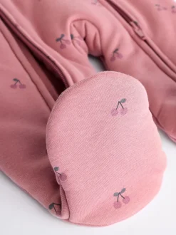 Roze kers - 2.5 TOG gewatteerde babypyjama