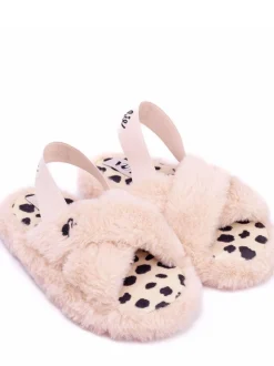 Roze met Barbie - Vanilla Underground Fluffy Slippers