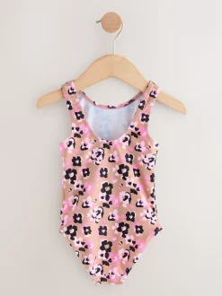 Roze met dierenprint - Badpak (3 mnd-7 jr)