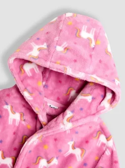 Roze met eenhoornprint - JoJo Maman Bébé - Badjas