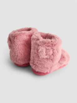 Roze met eenhoornprint - JoJo Maman Bébé Plush Slipper Boots