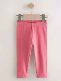 Roze met eenhoornprint - Verpakking van 3 leggings (3 mnd-7 jr)