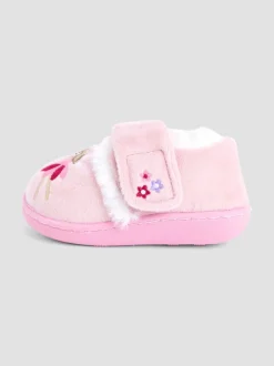 Roze met elfjes - JoJo Maman Bébé - Pantoffelschoenen met eenhoorn