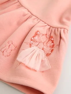 Roze met elfjes - Sweaterjurk met verlaagde taille (3mnd-7jr)