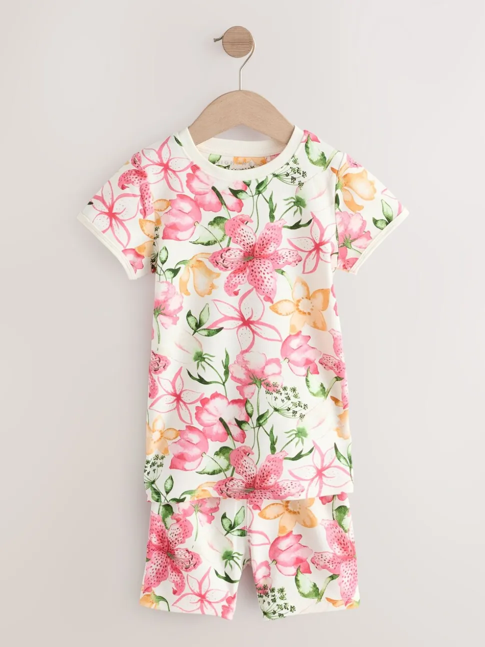 Roze met elfjes - Verpakking van 3 korte pyjama's (9mnd -10jr)