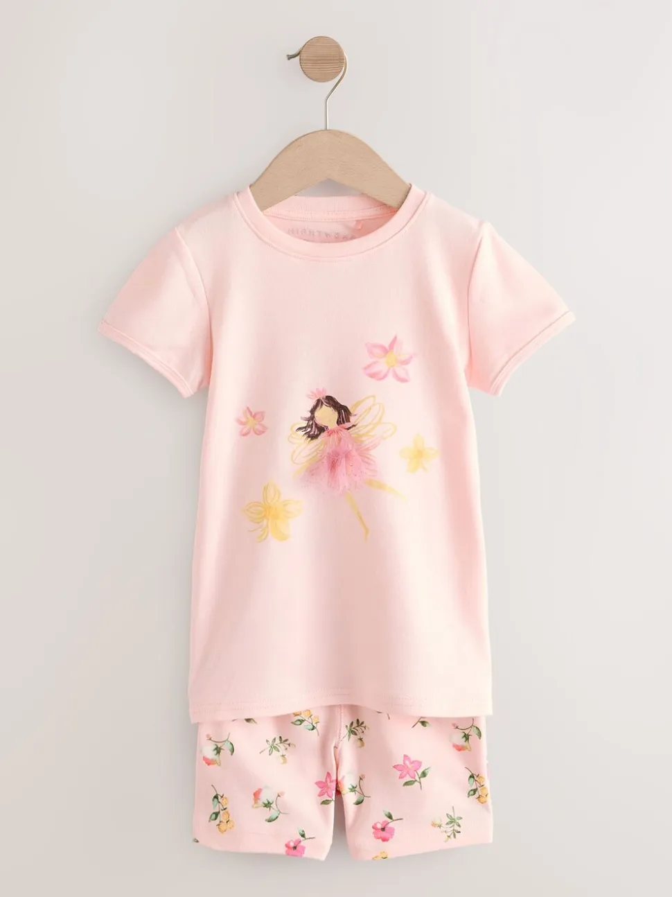 Roze met elfjes - Verpakking van 3 korte pyjama's (9mnd -10jr)
