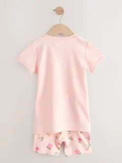 Roze met elfjes - Verpakking van 3 korte pyjama's (9mnd -10jr)