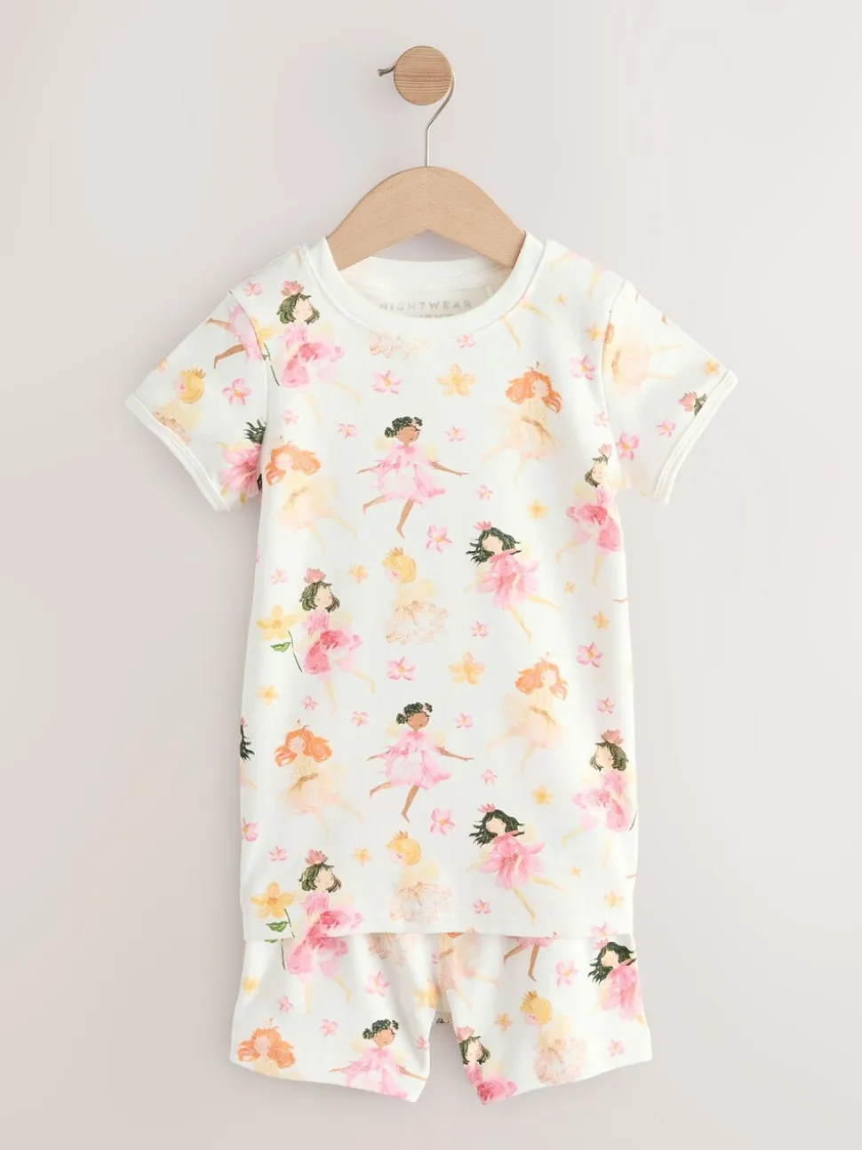 Roze met elfjes - Verpakking van 3 korte pyjama's (9mnd -10jr)