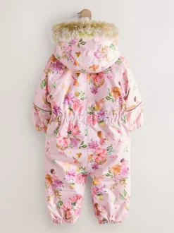 Roze met elfjes - Waterdicht sneeuwpak met print (3mnd-7jr)