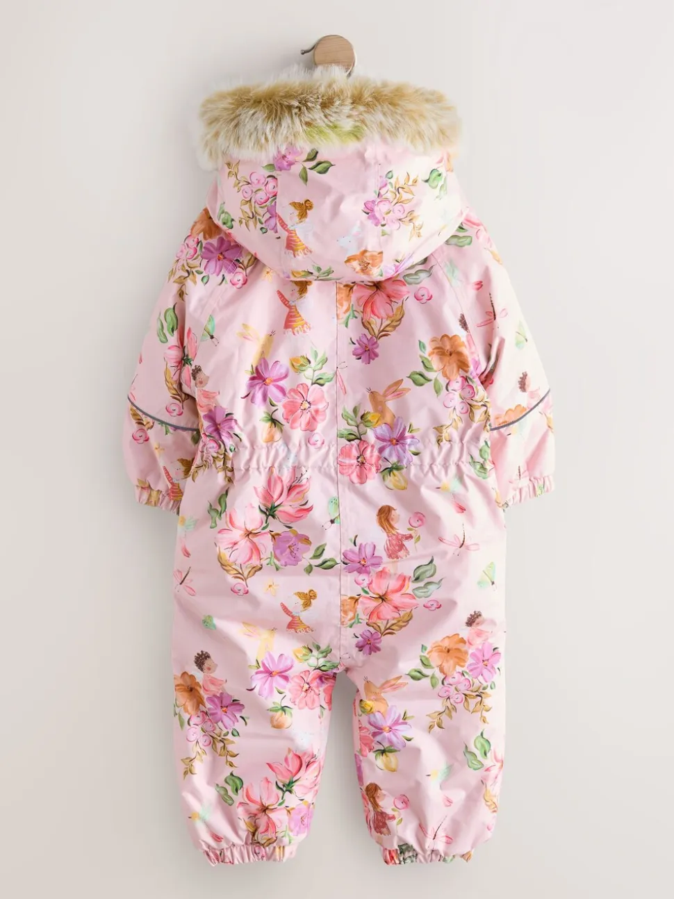 Roze met elfjes - Waterdicht sneeuwpak met print (3mnd-7jr)