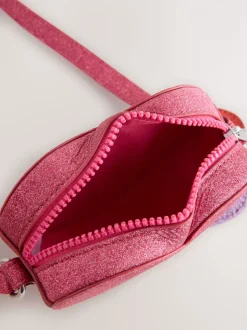 Roze met hartjesprint - Cross Body Nolvetly Heart Party Bag
