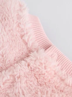Roze met konijnen - 2 -delige Set van Fleece Tops en Leggings voor Baby''s (0mnd-2jr)