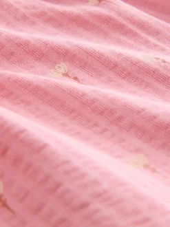 Roze met konijnen - Jersey zomerjurk (3mnd -7jr)