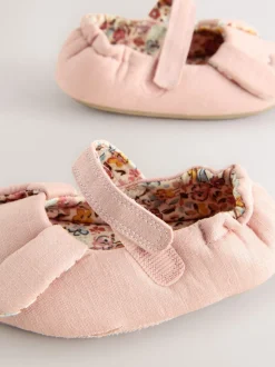 Roze met konijnen - Mary Jane pantoffels