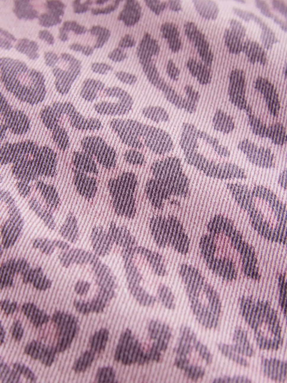 Roze met luipaardprint - Jeans met wijde pijpen (3-16 jr)
