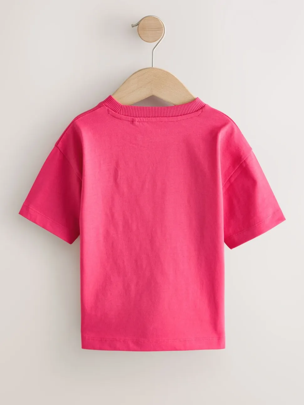 Roze met smiley - Short Sleeve Small Graphic T-Shirt (3mths-7yrs)