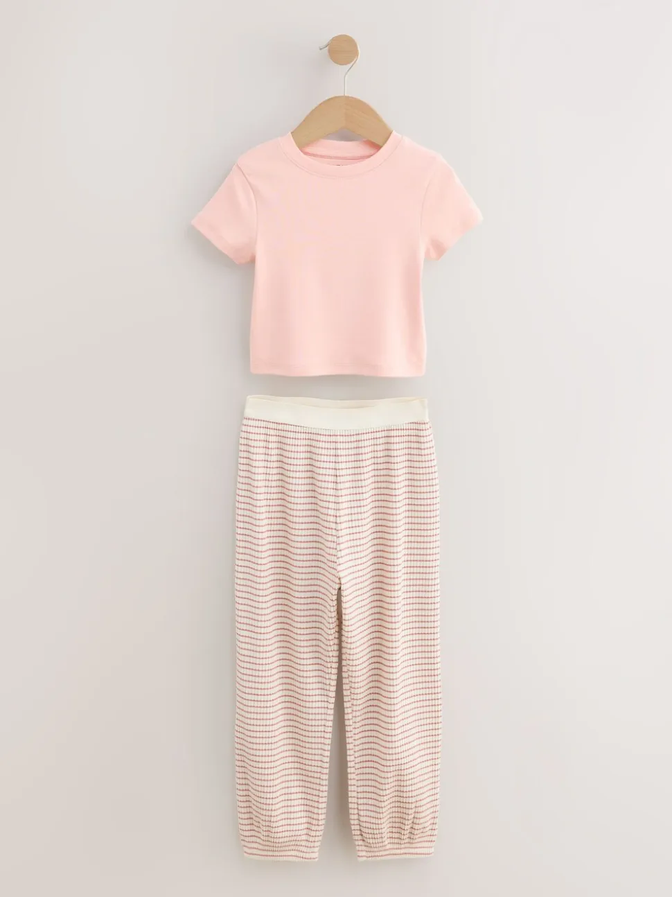 Roze met vrolijke bloemenprint - Verpakking van 3 pyjama's met joggingbroek (3-16 jr)