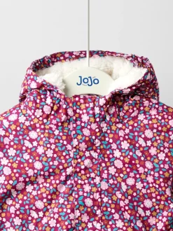 Roze met vrolijke print - JoJo Maman Bébé Lined Parka