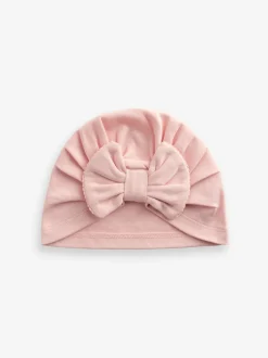 Roze modern - Set van 2 babyturbanen (0-18mnd)