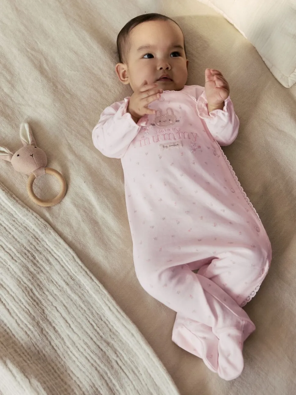 Roze Mummy - Gezinspyjama voor baby's (0-2jr)