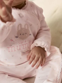 Roze Mummy - Gezinspyjama voor baby's (0-2jr)