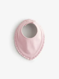 Roze ruches - Verpakking met 3 babyslabbetjes