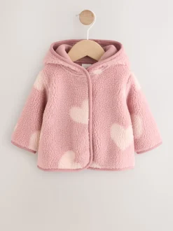 Roze ton-sur-ton hartprint - Borg Baby Jack (0mnd -2jr)