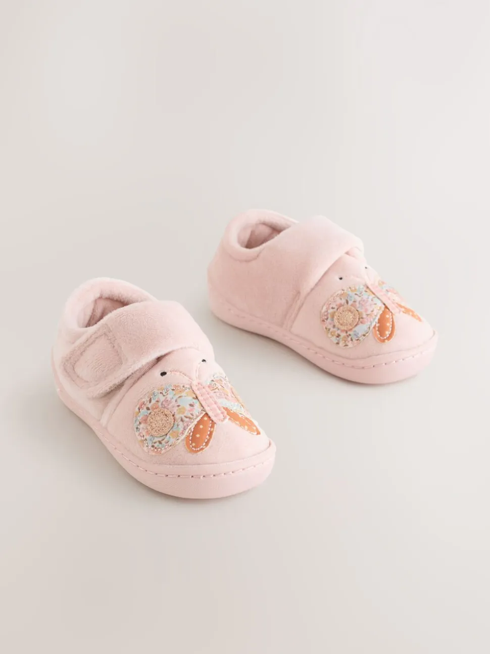 Roze vlinders - Pantoffels met antislip-zool