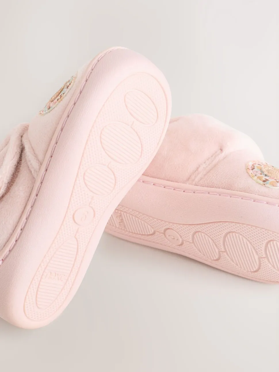 Roze vlinders - Pantoffels met antislip-zool