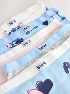 Roze/blauw - Disney Stitch en Angel shorts 5 -pack (2-16jr)