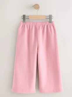 Roze/bordeauxrood/beigegrijs - Set van 3 joggingbroeken met wijde pijpen (3mnd-7jr)