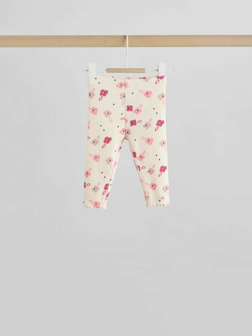 Roze/crème bloem - Baby set van top met Lange mouwen en Leggings 8 Pieces (0mnd -2jr)