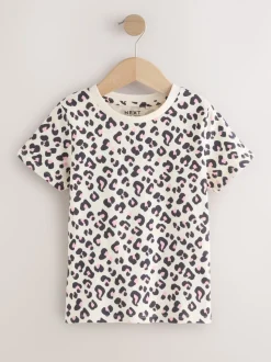 Roze/gestreept/met dierenprint - T-shirts 4 Pack (3-16jr)