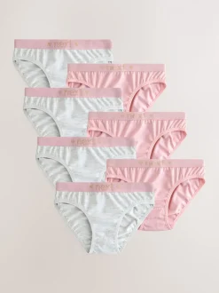 Roze/grijs - Verpakking van 7 bikinibroekjes (5-16 jr)
