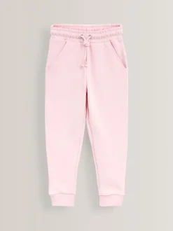 Roze/grijs/zwart - Verpakking van 3 zachte jersey joggingbroeken met normale pasvorm (3-16jr)