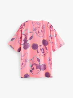 Roze/oranje - Minnie Mouse licentie nachthemd 2 pack (2-14jaar)