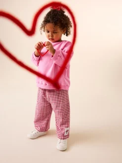 Roze/rood - Disney Minnie Mouse Long Sleeve Top and Trousers Set (3mths-7yrs)