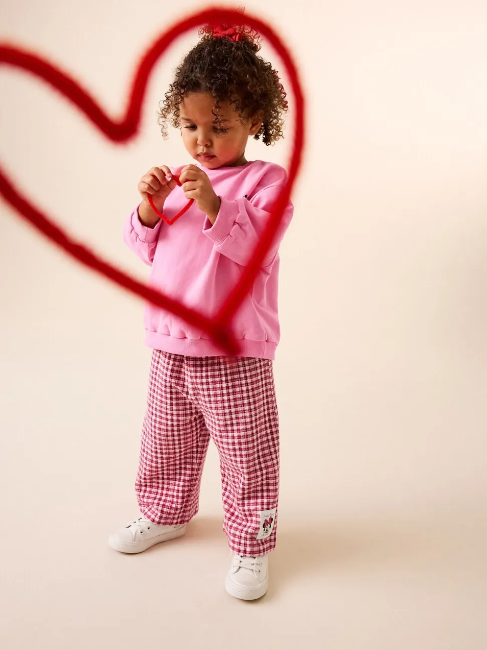 Roze/rood - Disney Minnie Mouse Long Sleeve Top and Trousers Set (3mths-7yrs)