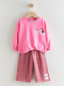 Roze/rood - Disney Minnie Mouse Long Sleeve Top and Trousers Set (3mths-7yrs)