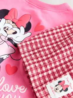 Roze/rood - Disney Minnie Mouse Long Sleeve Top and Trousers Set (3mths-7yrs)