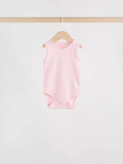 Roze/wit - Essentieel Vest Baby Bodysuits