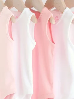 Roze/wit - Essentieel Vest Baby Bodysuits
