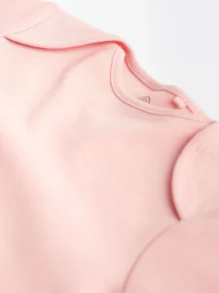 Roze/wit - Essentiële babyrompertjes met korte mouwen