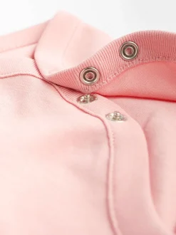 Roze/wit - Essentiële babyrompertjes met korte mouwen