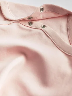 Roze/wit - Essentiële babyrompertjes met korte mouwen