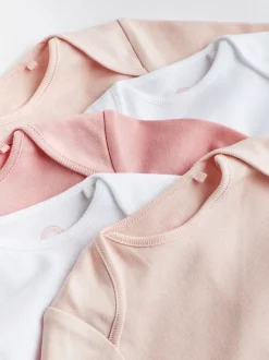 Roze/wit - Onmisbare rompertjes met lange mouwen